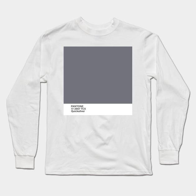 pantone 17-3907 TCX Quicksilver Long Sleeve T-Shirt by princessmi-com